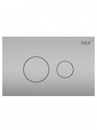 Кнопка смыва для унитаза D&K Venice DB1029002 пластик, цвет матовый хром, механическая