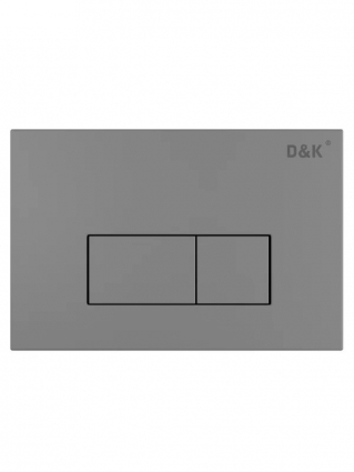 Кнопка смыва для унитаза D&K Rhein DB1499006 пластик, цвет матовый графит, механическая