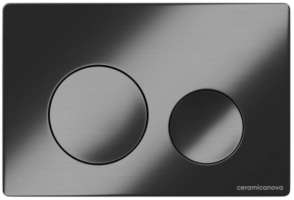 Кнопка смыва для унитаза Ceramica Nova CN12-001GG пластик, цвет вороненая сталь, механическая