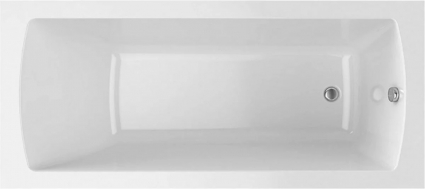 Акриловая ванна Alex Baitler Onega без опоры 170x60 см, встраиваемая, белая, прямоугольная, объем 180 л.