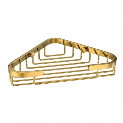 Полка Wasserkraft Sauer 733PG угловая, polished gold, подвесная