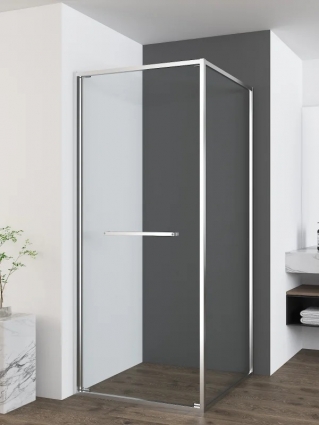 Душевой уголок Vincea Tesi VSRW-7TS9090CL 90х90 см, профиль хром, стекло прозрачное, квадратный