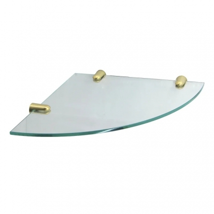 Полка Wasserkraft Aisch 533BG угловая brushed gold золото, подвесная