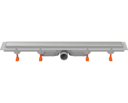 Душевой трап (лоток) Milleau Multi M750MS 75 см, решетка матовый хром, с сифоном, под плитку, выпуск боковой