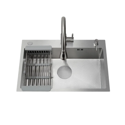 Мойка кухонная Cerutti Spa 11257 nano embos, матовый хром, прямоугольная