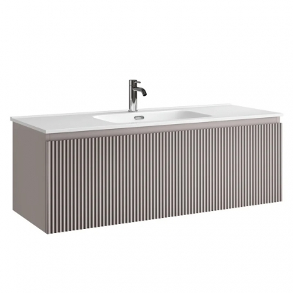 Sancos Тумба для ванной подвесная Snob R 1.0 с одним ящиком 1195х445х406, Doha Soft, SNR1.0120SM, с доводчиками