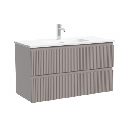 Sancos Тумба для ванной подвесная Snob R 890х390х500, Doha Soft, SNR90/39SM, с ящиками, с доводчиками