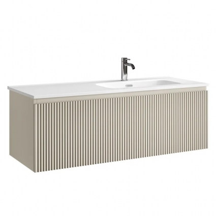 Sancos Тумба для ванной подвесная Snob R 1.0 с одним ящиком 1195х445х406, Beige Soft, SNR1.0120RCE, с доводчиками