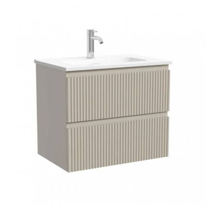 Sancos Тумба для ванной подвесная Snob R 590х390х500, Beige Soft, SNR60/39CE, с ящиками, с доводчиками