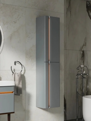 Шкаф-пенал для ванной EQUIL Elegante 36 R/L мэйджик, дуб голиано, подвесной, матовый