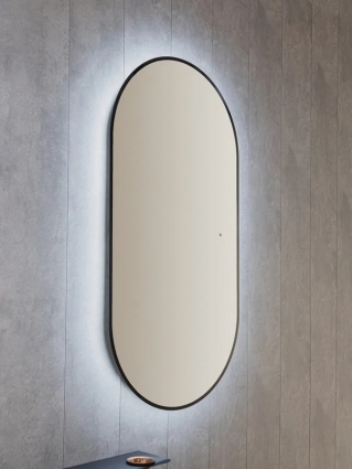 Зеркало Silver Mirrors Viva BLACK ТХ 60x120 с подсветкой