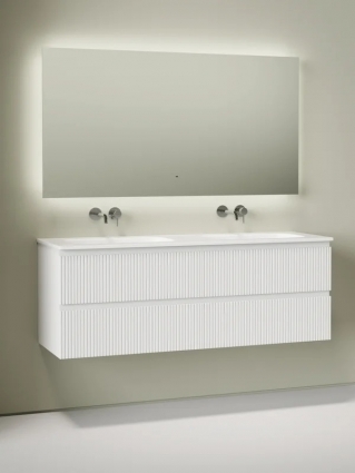 Комплект Тумба для комплекта Sancos Snob T 70, bianco 2 шт + Мебельная раковина Ceramicanova Grace CN7022wx + Донный клапан для раковины Ceramicanova CN2000 2 шт + Смеситель Sancos Etna, с внутренней частью C9004CH 2 шт + Зеркало для ванной комнаты Sancos, подвесная, с ящиками