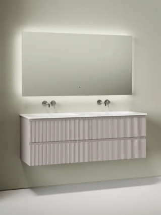Комплект Тумба для комплекта Sancos Snob T 70, doha soft 2 шт + Мебельная раковина Ceramicanova Grace CN7022wx + Донный клапан для раковины Ceramicanova CN2000 2 шт+ Смеситель Sancos Etna, с внутренней частью C9004CH 2 шт + Зеркало для ванной комнаты Sanc, подвесная, матовая