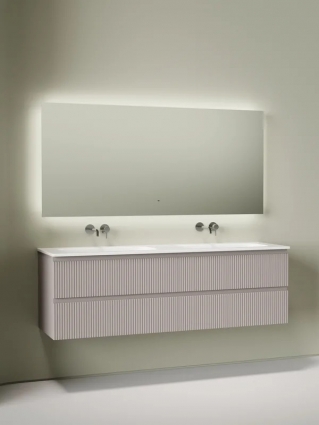 Комплект Тумба для комплекта Sancos Snob T 80, doha soft 2 шт + Мебельная раковина Ceramicanova Grace CN7023wx + Донный клапан для раковины Ceramicanova CN2000, 2 шт+ Смеситель с внутр. частью Sancos Etna, хром, SC9004CH 2 шт + Зеркало для ванной комнаты, подвесная, матовая