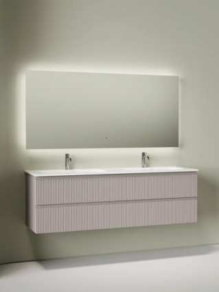 Комплект Тумба для комплекта Sancos Snob T 80, doha soft 2 шт + Мебельная раковина Ceramicanova Grace CN7023 + Донный клапан для раковины Ceramicanova CN2000, 2 шт+ Смеситель для раковины Sancos Etna, хром, SC9001CH 2 шт + Зеркало для ванной комнаты Sanco, подвесная, матовая
