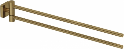 Полотенцедержатель Kludi Vela S 25977N0 44 см, брашированное золото, подвесной, поворотный