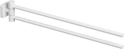 Полотенцедержатель Kludi Vela S 2597753 44 см, белый матовый, подвесной, поворотный