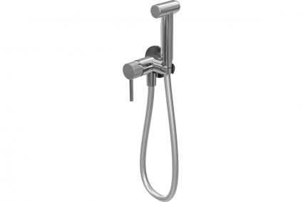 Гигиенический душ Milleau Tissage ML12056BK-CR со смесителем, С ВНУТРЕННЕЙ ЧАСТЬЮ, хром в современном стиле