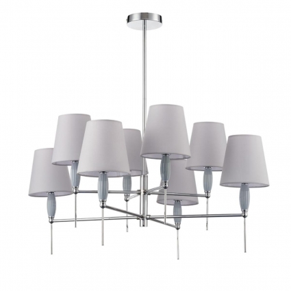 Люстра Lumion KARMEN 8279/8 в классическом стиле, цвет серый, мощность 320 Вт