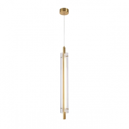 Подвесной светодиодный светильник Indigo Vitreo 11067/B/1P Brass V000175L в стиле модерн, цвет бронза