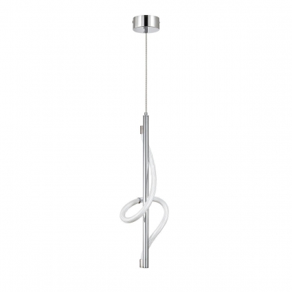 Подвесной светодиодный светильник Indigo Intreccio 14025/1P Chrome V000145L в стиле Хай-тек, цвет хром