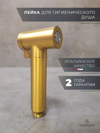 Гигиенический душ AltroBagno Modern AltroBagnoModern060206BG матовое золото штанга 13.76 см,  в современном стиле