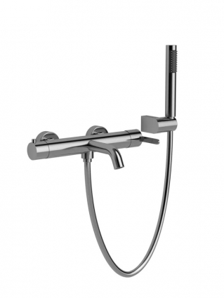 Смеситель для ванны с душем AltroBagno Unione 0220 Cr хром, однорычажный,  в современном стиле
