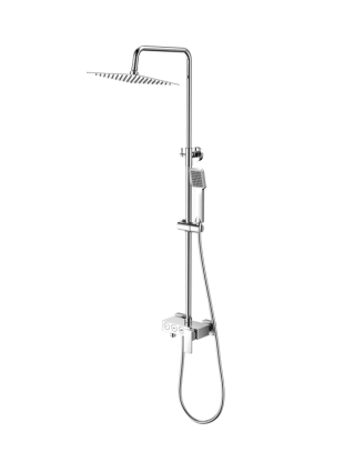 Душевая стойка SantiLine SL-9013 хром штанга 120 см,  в современном стиле