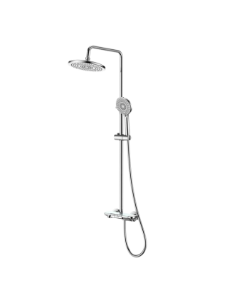 Душевая стойка SantiLine SL-9012 хром штанга 120 см,  в современном стиле