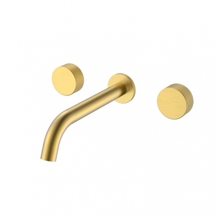 Смеситель для раковины Boheme Stick touch 152-2-MG.2 С ВНУТРЕННЕЙ ЧАСТЬЮ, matt gold, двухвентильный, золото