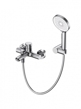 Смеситель для ванны с душем Wonzon & Woghand Solo WW-639032-1-CR хром, однорычажный, длина излива 17.2 см