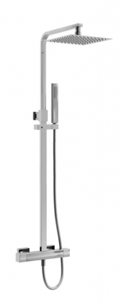 Душевая стойка Milleau Tissage ML8018AB.DT-CR хром штанга 123.75 см, шланг силиконовый 150 см