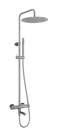 Душевая стойка Milleau Tissage ML8075BKS.DT-CR хром штанга 119.1 см, шланг силиконовый 150 см