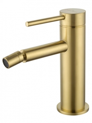 Смеситель для биде Wonzon & Woghand Stick WW-88339017-BG брашированное золото однорычажный, длина излива 13 см
