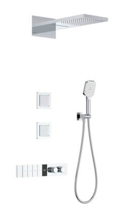 Душевой комплект Wonzon & Woghand WW-D4538-A-CR С ВНУТРЕННЕЙ ЧАСТЬЮ, хром, шланг 150 см