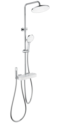 Душевая стойка Wonzon & Woghand Muse WW-B3580-CR с гигиеническим душем, хром, штанга 116.7 см, шланг 150 см