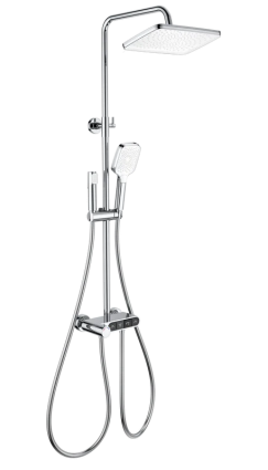 Душевая стойка Wonzon & Woghand Muse WW-B3112-CR с гигиеническим душем, хром, штанга 116.1 см, шланг 150 см