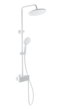 Душевая стойка Wonzon & Woghand Muse WW-B3110-MW матовая белая цвет белый, штанга 117.9 см