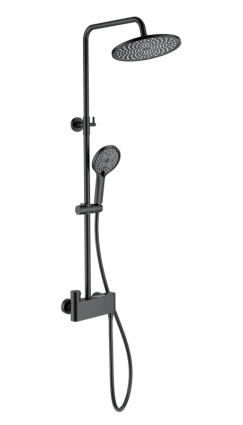 Душевая стойка Wonzon & Woghand Muse WW-B3110-MB матовая черная цвет черный, штанга 117.9 см