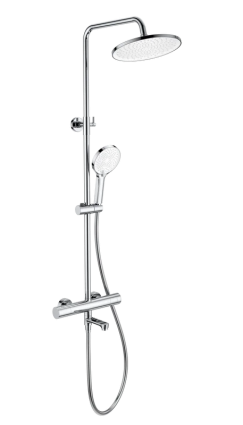 Душевая стойка Wonzon & Woghand WW-B3069-CR хром штанга 117.1 см, шланг 150 см