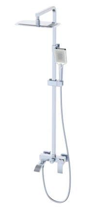 Душевая стойка Wonzon & Woghand Fit WW-88739009-CR хром штанга 160.4 см, шланг 150 см