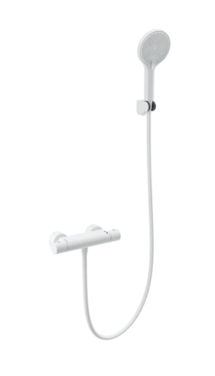 Термостатический смеситель Wonzon & Woghand Inn WW-B2003-A-MW для душа, матовый белый, термостат