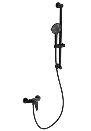 Смеситель для душа Wonzon & Woghand WW-AE3103-MB матовый черный однорычажный,  в современном стиле