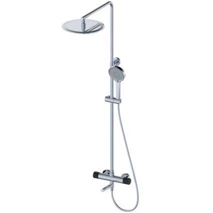 Душевая стойка Wonzon & Woghand WW-88739902-CR хром штанга 155.8 см, шланг 150 см