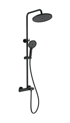 Душевая стойка Wonzon & Woghand Muse WW-B2091-A-MB матовая черная цвет черный, штанга 114.9 см