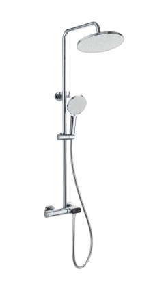 Душевая стойка Wonzon & Woghand Muse WW-B2091-A-CR хром штанга 114.9 см, шланг пластиковый 150 см