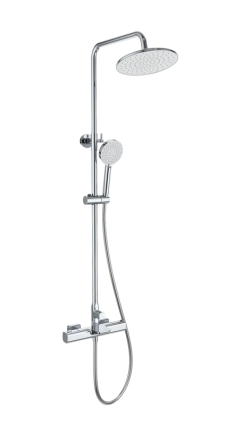 Душевая стойка Wonzon & Woghand WW-C3017-A-CR хром штанга 126.9 см, шланг пластиковый 150 см