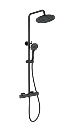 Душевая стойка Wonzon & Woghand Stay WW-B3051-A-MB матовая черная цвет черный, штанга 116.6 см