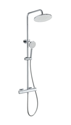 Душевая стойка Wonzon & Woghand Stay WW-B3051-A-CR хром штанга 116.6 см, шланг пластиковый 150 см