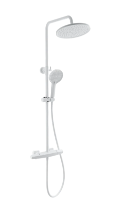 Душевая стойка Wonzon & Woghand Neo WW-B3045-A-MW матовая белая цвет белый, штанга 116.9 см